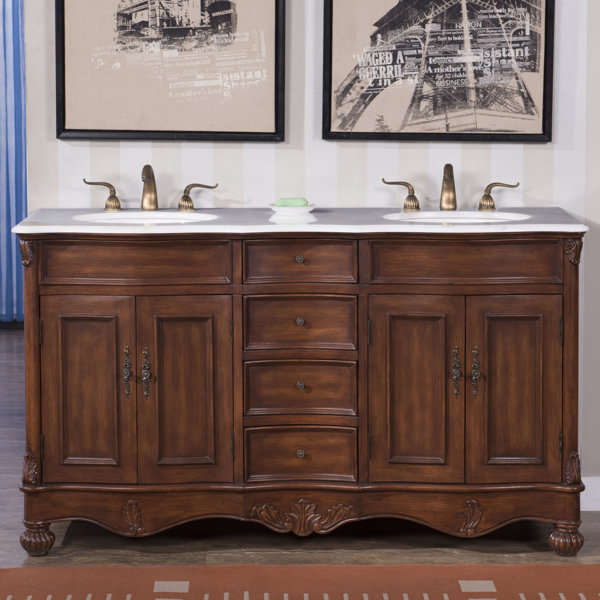 Astoria Grand Torrey 60" Double Bathroom Vanity Set & Reviews Wayfair